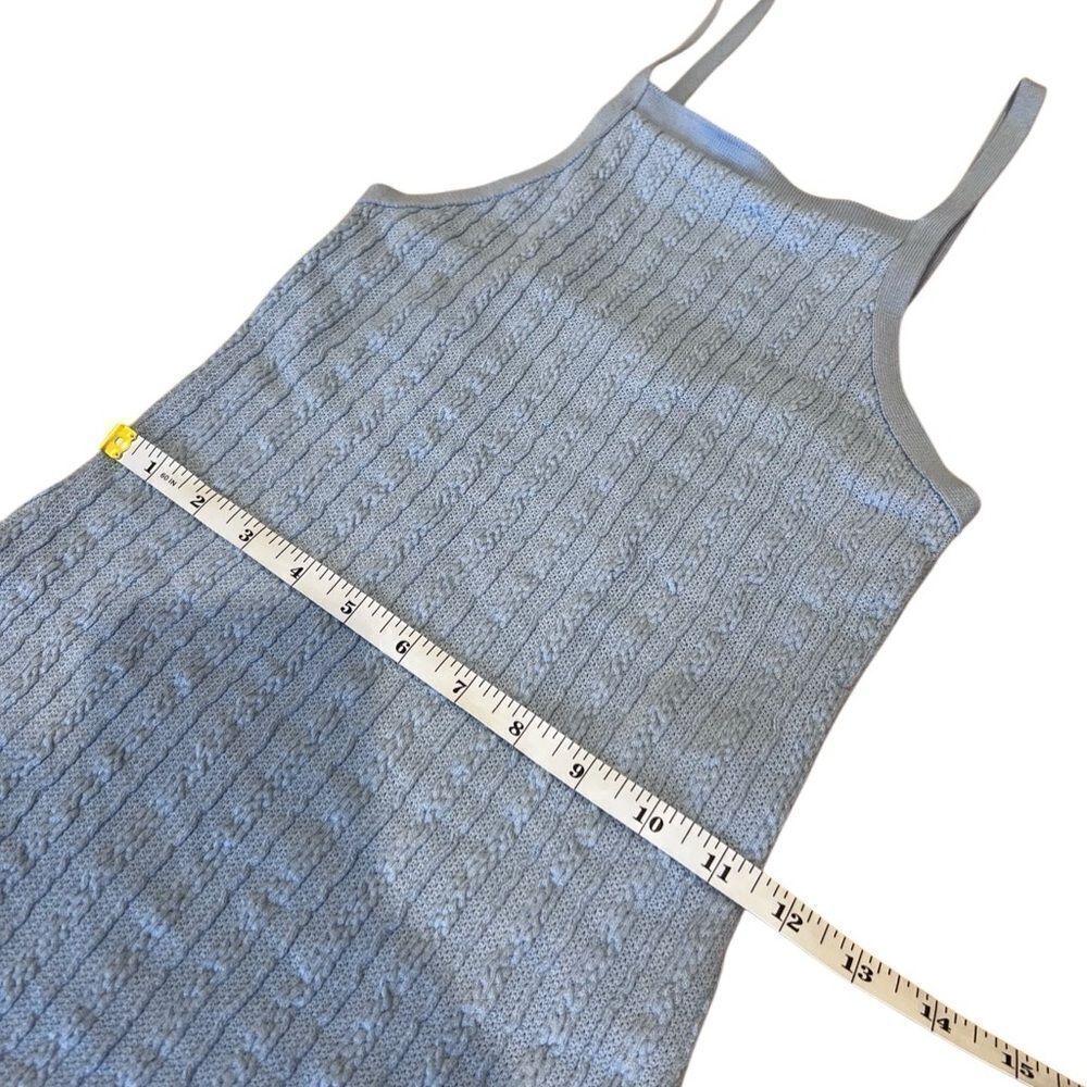 Zara blue knitted halter bodycon dress knit Size Small - Picture 8 of 14